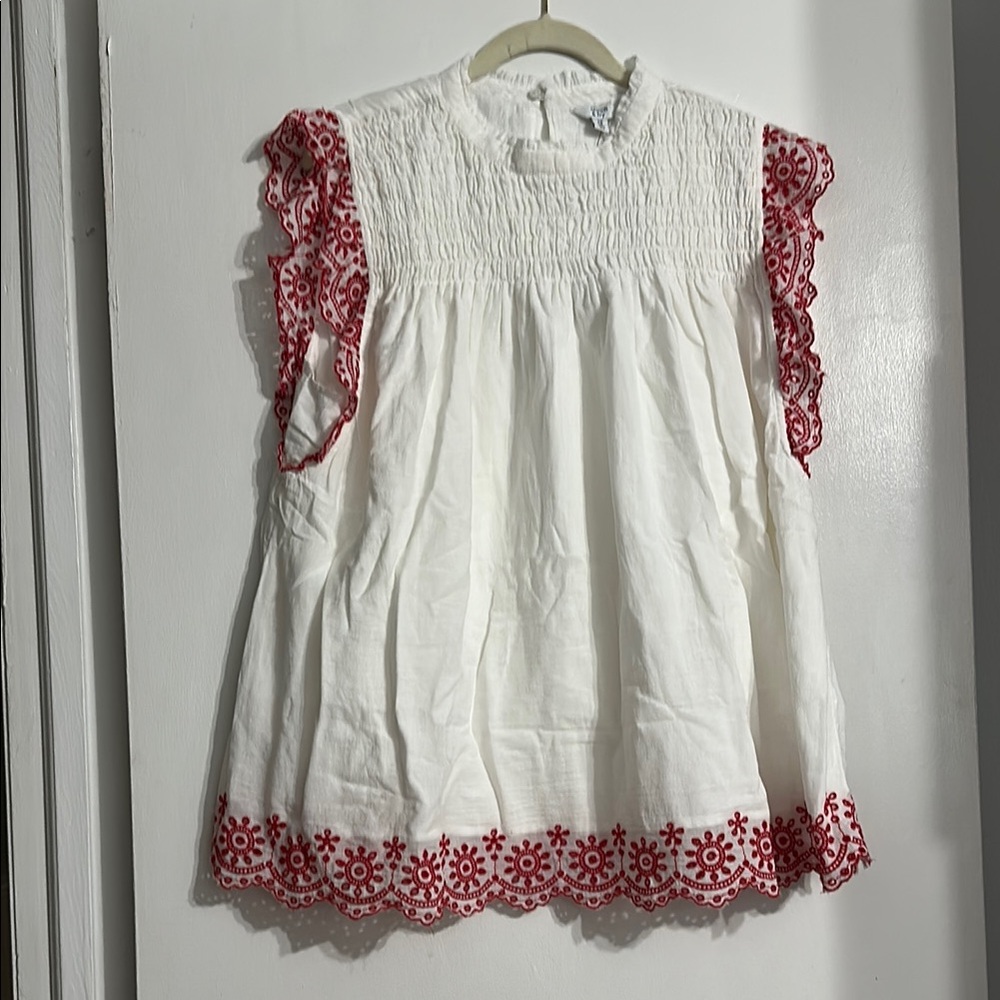 Crown & Ivy White Plus Size Blouse